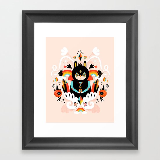 Rainbow Queen Framed Art Print