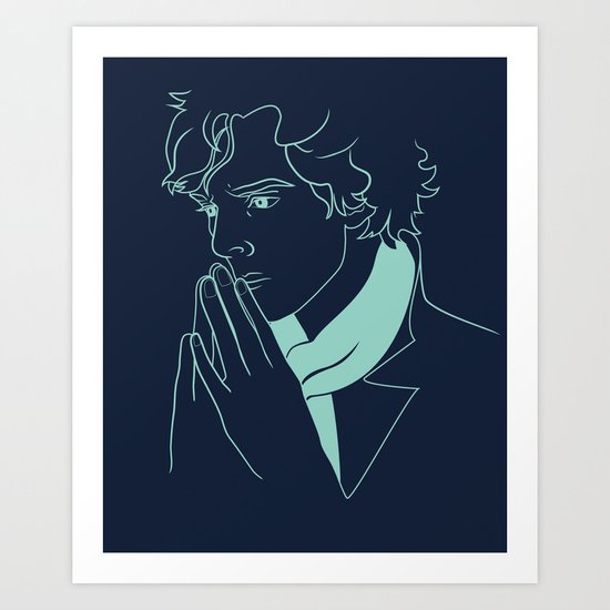 sherlock h Art Print