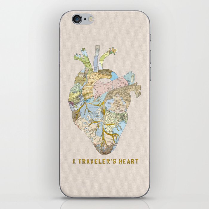 A Traveler's Heart iPhone Skin