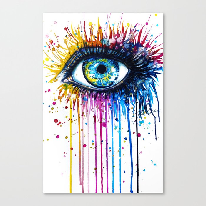 "Rainbow Eye" Canvas Print