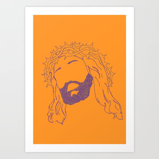 Holy Jesus Art Print