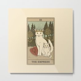 The Empress - Cats Tarot Metal Print | Fortunereading, Cats, Astrology, Witchcraft, Witches, Oracle, Magical, Tarotcard, Tarotdeck, Witch 