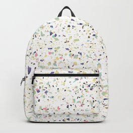 Classy vintage marble terrazzo pastel abstract design Backpack