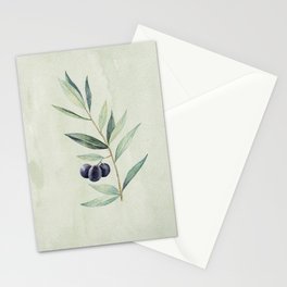 olive branch Stationery Cards