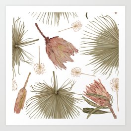 Simple Floral Patterns Art Print