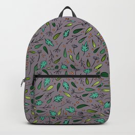 Inspired by falling leaves Backpack | Graphicdesign, Seamless, Leaffall, Park, Tree, Trees, Digital, Grey, Nature, Fall 