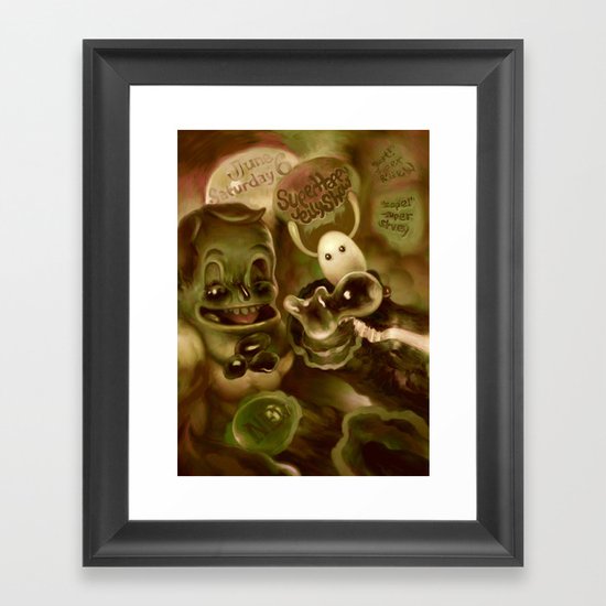 Super Happy Jelly Show Framed Art Print