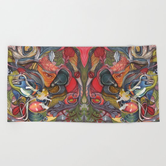 compositions of mind Beach Towel