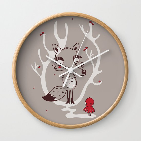 Hello big wolf Wall Clock