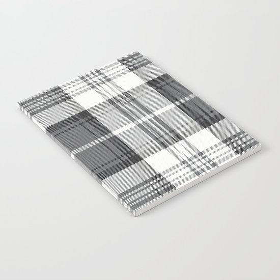Black & White Tartan Notebook
