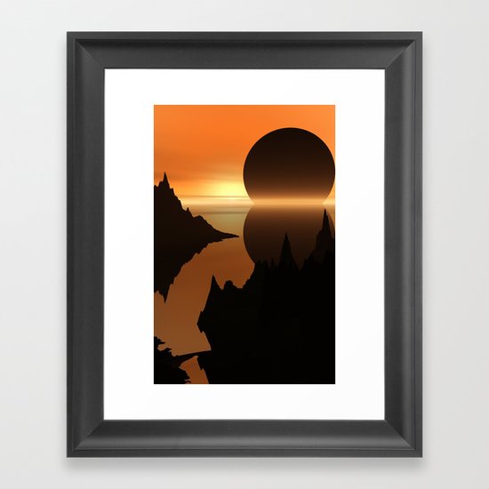 Sunset, Elsewhere Framed Art Print