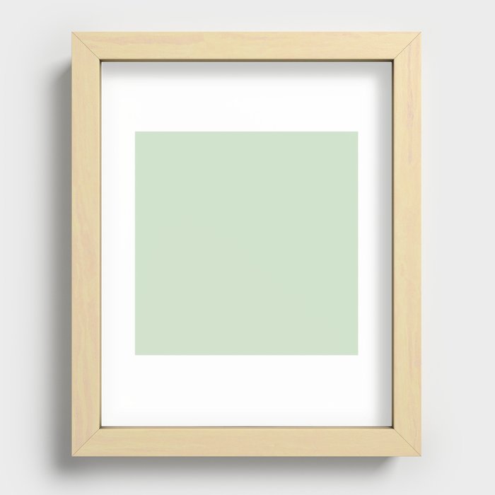 Endive Green Recessed Framed Print