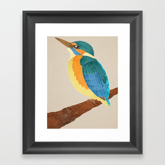 KingFisher Framed Art Print