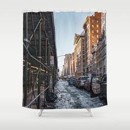 NYC Winter Day | Travel Photography in the City Shower Curtain