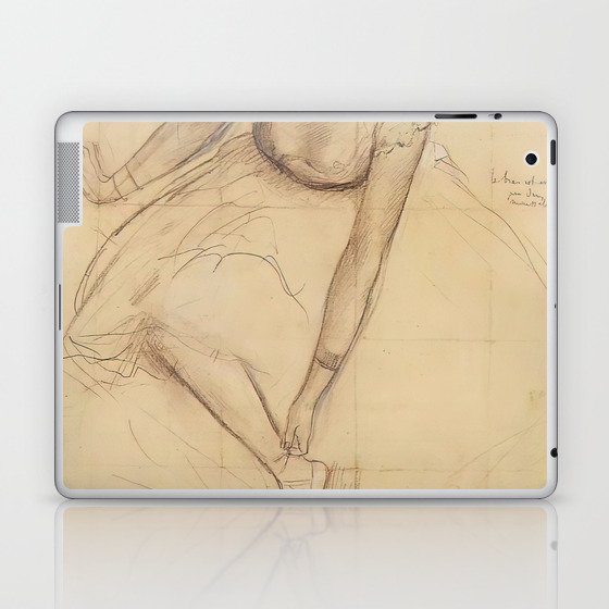 Edgar Degas' Ballet Dancer Ballerina Pencil Sketch Laptop & iPad Skin