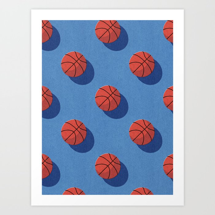 BALLS Basketball - outdoor - pattern Art Print