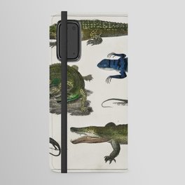 Collection of Various Reptiles Android Wallet Case
