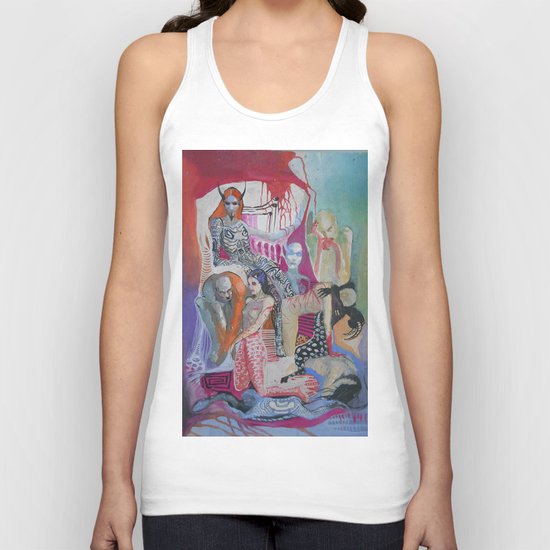 Colorful Hell And Scars Unisex Tank Top By Fosco Culto Society6