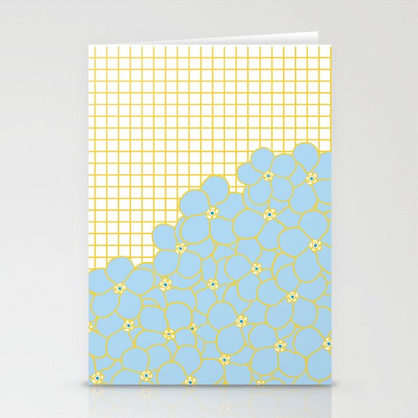 Forget Me Knot Gold Grid Stationery Cards