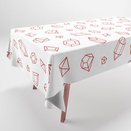 Red Gems Pattern Tablecloth