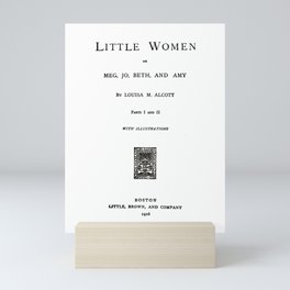 Little Women Louisa May Alcott Title Page Mini Art Print