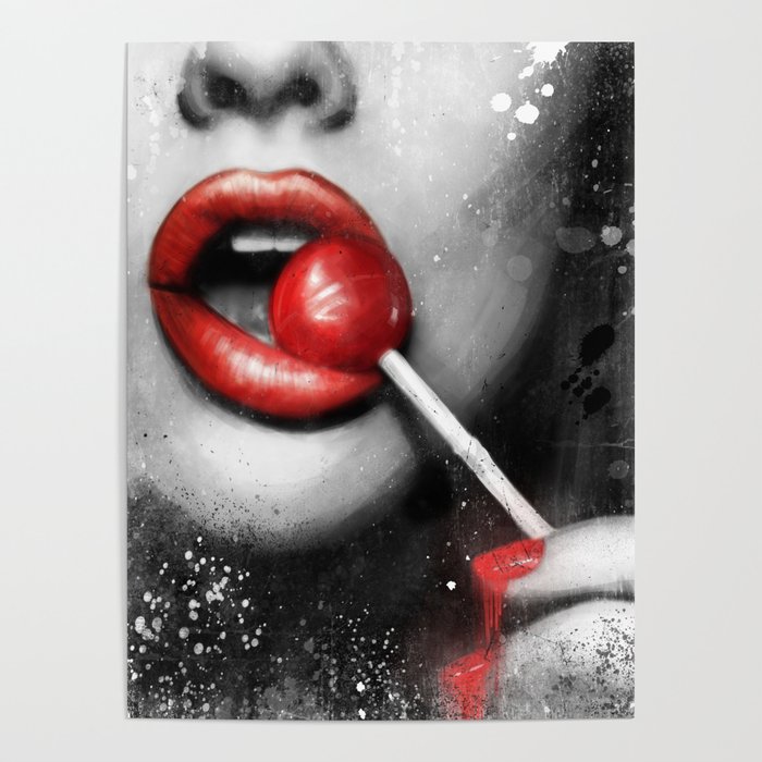 Redlip Lollipop Poster
