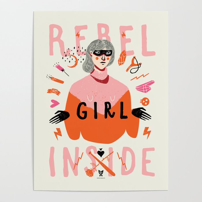 REBEL GIRL INSIDE Poster