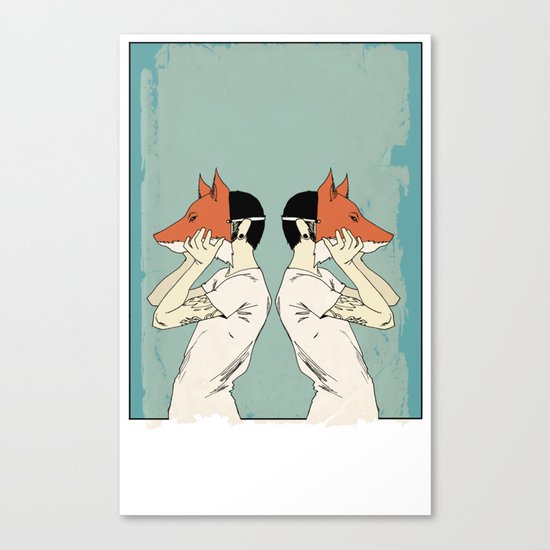 Foxes Print take 2 Canvas Print