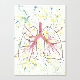 Splash Lung Canvas Print