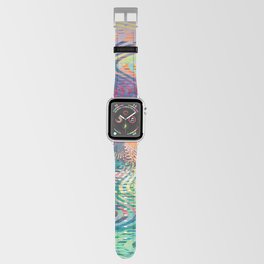 Multi Colored Circular Abstract Art Design Apple Watch Band