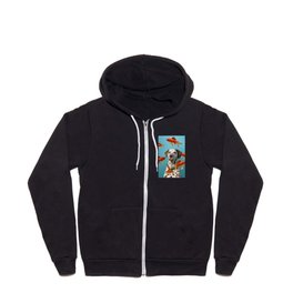 Dalmatian Dog with goldfishes Zip Hoodie