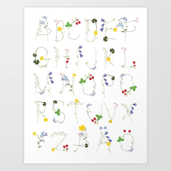 Blomster Art Print