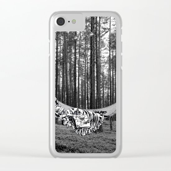 BETWEEN TREES Clear iPhone Case