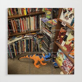 Comic Book Shop Photography Wood Wall Art