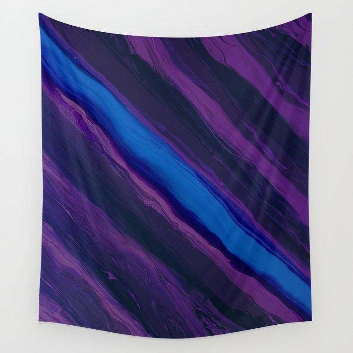 River Flow Purple Wall Tapestry