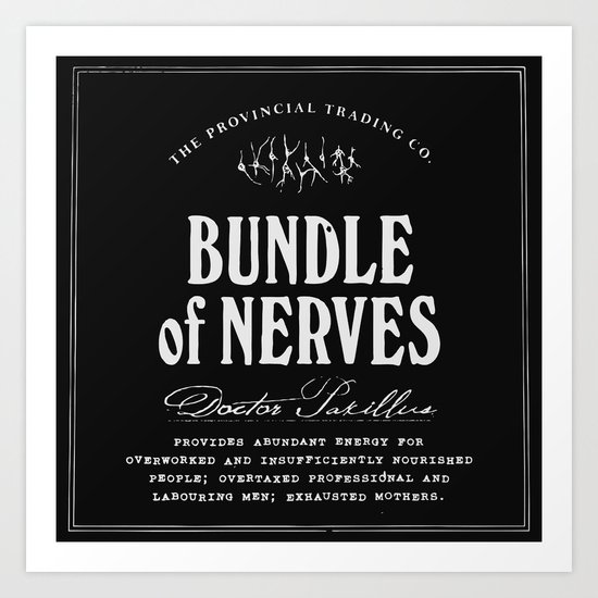 Bundle of Nerves Art Print