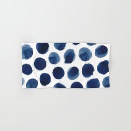 Watercolor polka dots Hand & Bath Towel