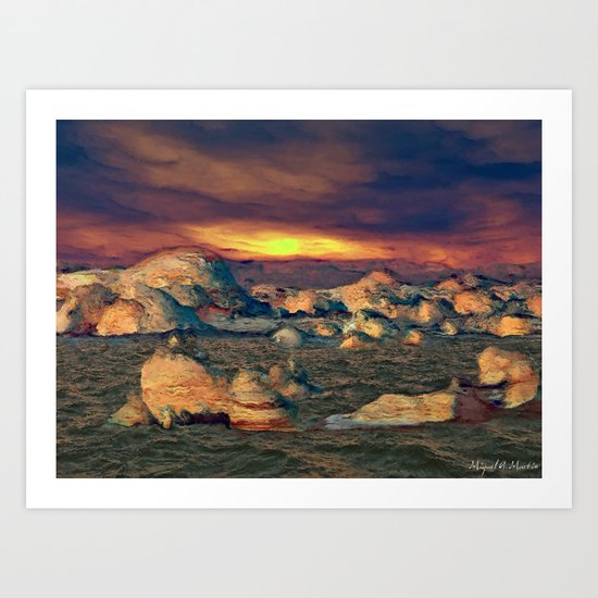 Strange Light of Sunset Art Print