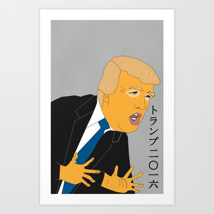 Kabuki Trump Art Print