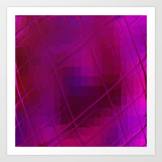 Re-Created Twisted SQ XLIV by Robert S. Lee Art Print
