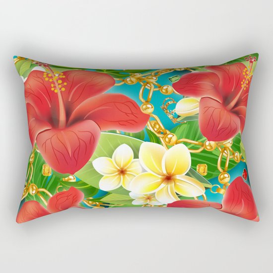 tropical color party Rectangular Pillow
