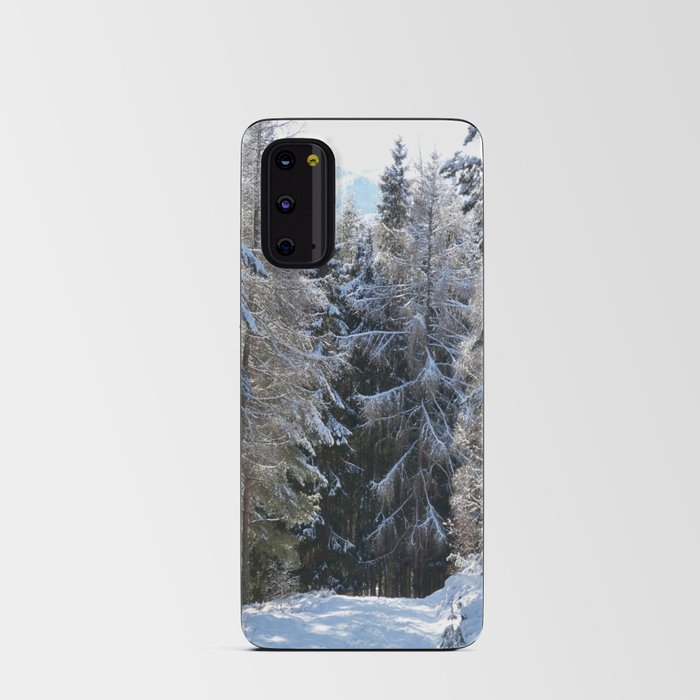 Snow Laden Nature Ramble  Android Card Case