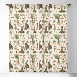 Bunnies and Carrots in the Fall Blackout Curtain