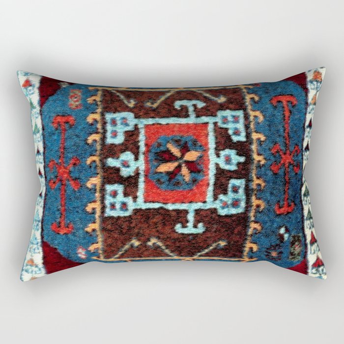 Kurdish Malatya East Anatolian Rug Print Rectangular Pillow