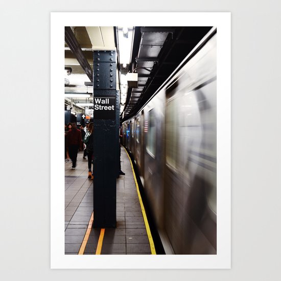 Wallstreet Subway Art Print
