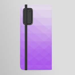 Gradient of purple geometric shapes. Android Wallet Case