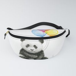 Panda Baby with Balloons Fanny Pack