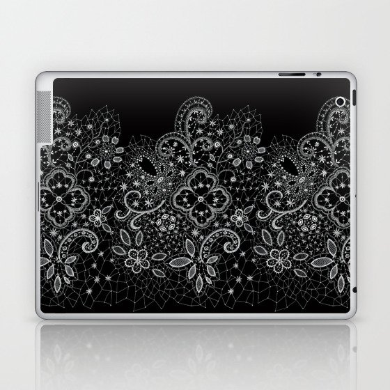 B&W Lace Laptop & iPad Skin