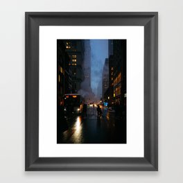NYC street Framed Art Print