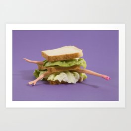 Ultraviolet Sandwich Doll Art Print